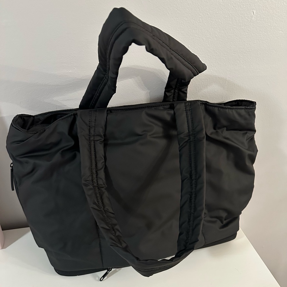 Calpak Black Quilted Bag